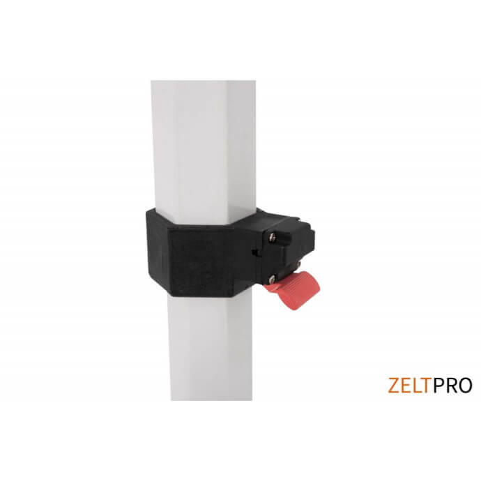 Namiot handlowy - ekspresowy, stalowy, 3x2 czerwony Zeltpro PROFRAME 20