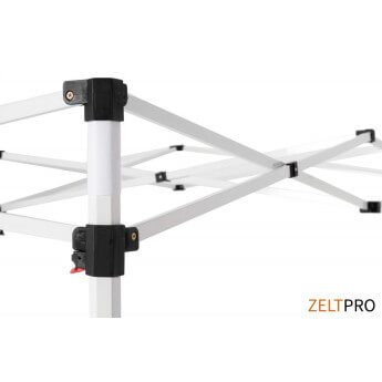 Namiot handlowy - ekspresowy, stalowy, 3x2 czerwony Zeltpro PROFRAME 21
