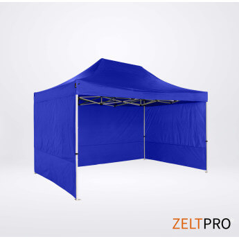 Namiot handlowy - ekspresowy, stalowy, 3x2 niebieski Zeltpro PROFRAME 4