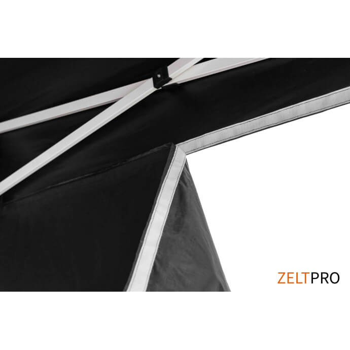 Namiot handlowy - ekspresowy, stalowy, 3x3 czarny Zeltpro PROFRAME 10