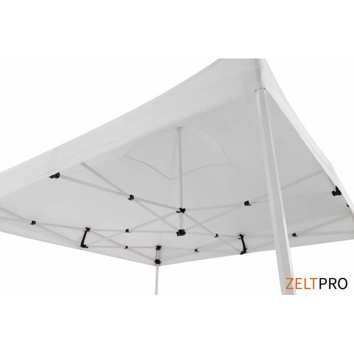 Namiot handlowy - ekspresowy, stalowy, 3x3 biały Zeltpro PROFRAME 7
