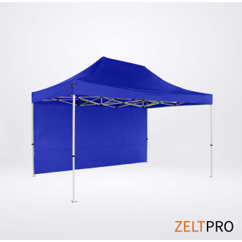 Namiot handlowy - ekspresowy, stalowy, 3x4,5 niebieski Zeltpro PROFRAME 3
