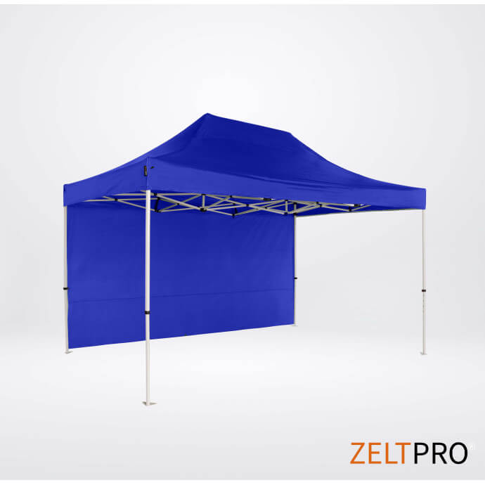 Namiot handlowy - ekspresowy, stalowy, 3x4,5 niebieski Zeltpro PROFRAME 3