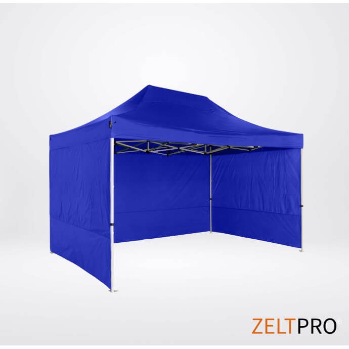 Namiot handlowy - ekspresowy, stalowy, 3x4,5 niebieski Zeltpro PROFRAME 4