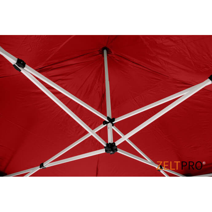 Namiot handlowy - ekspresowy, stalowy, 3x4,5 czerwony Zeltpro PROFRAME 12