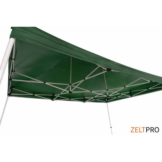 Namiot handlowy - ekspresowy, stalowy, 3x4,5 zielony Zeltpro PROFRAME 5