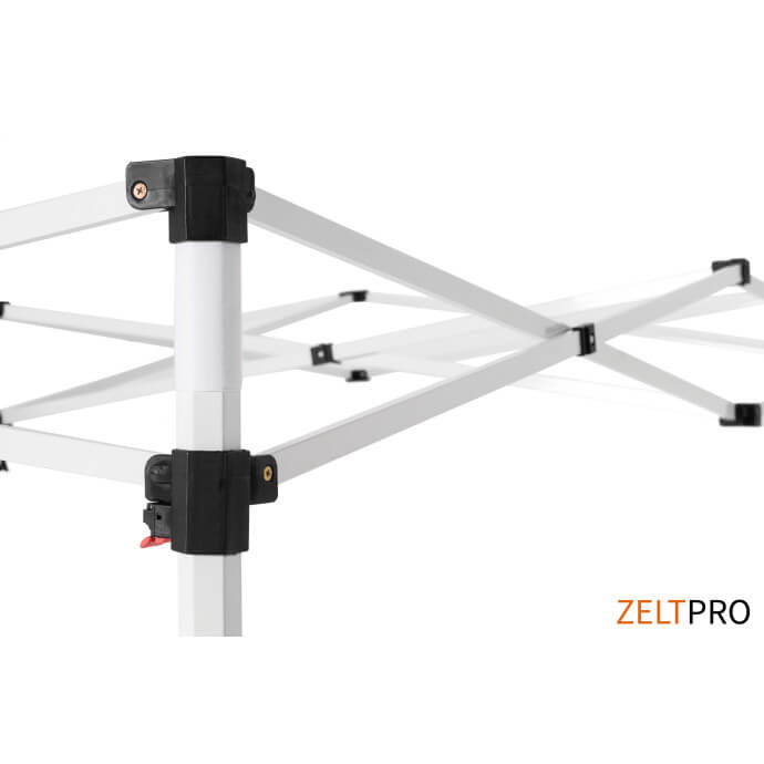 Namiot handlowy - ekspresowy, stalowy, 3x6 biały Zeltpro PROFRAME 15