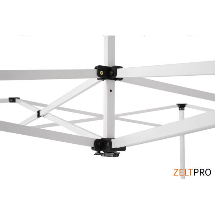 Namiot handlowy - ekspresowy, stalowy, 3x6 biały Zeltpro PROFRAME 16