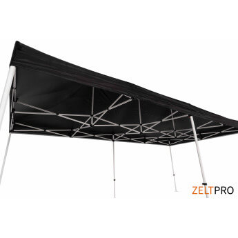 Namiot handlowy - ekspresowy, stalowy, 3x6 czarny Zeltpro PROFRAME 7