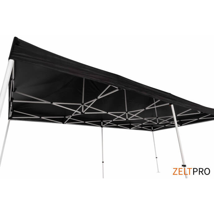 Namiot handlowy - ekspresowy, stalowy, 3x6 czarny Zeltpro PROFRAME 7