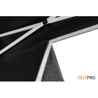 Namiot handlowy - ekspresowy, stalowy, 3x6 czarny Zeltpro PROFRAME 11