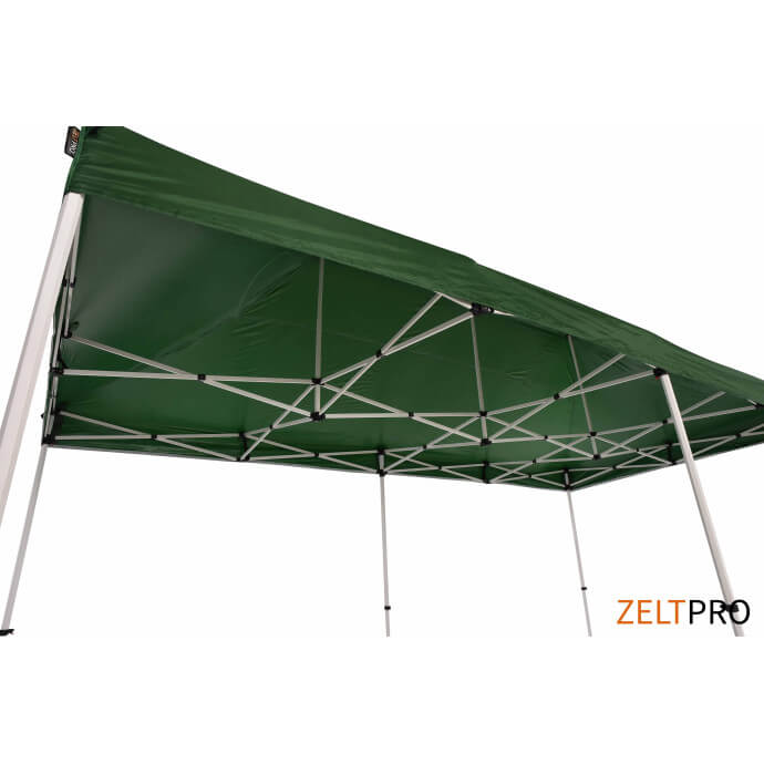 Namiot handlowy - ekspresowy, stalowy, 3x6 zielony Zeltpro PROFRAME 7
