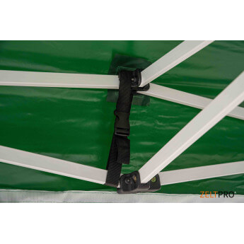 Namiot handlowy - ekspresowy, stalowy, 3x6 zielony Zeltpro PROFRAME 9