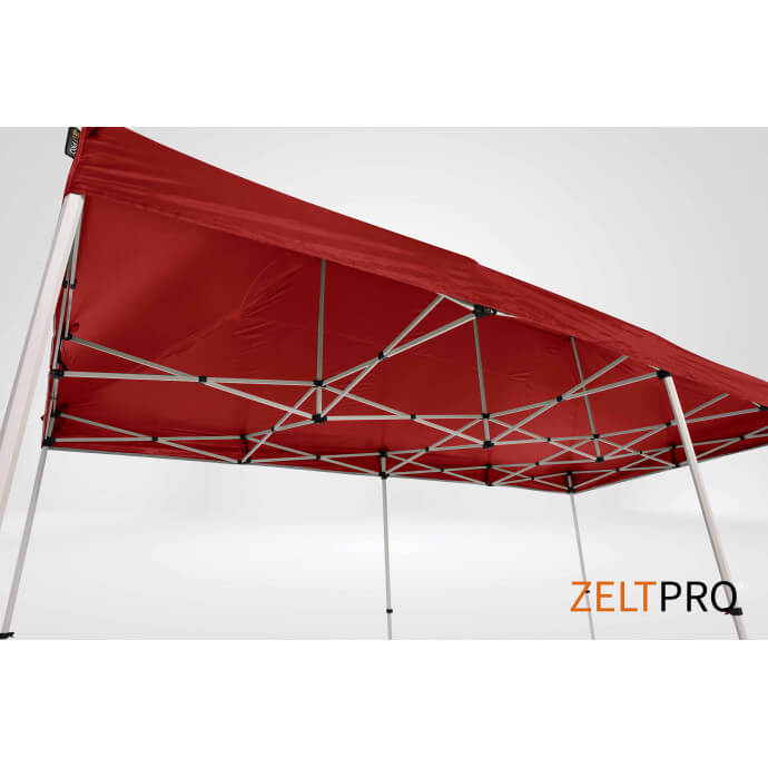 Namiot handlowy - ekspresowy, stalowy, 3x6 czerwony Zeltpro PROFRAME 7