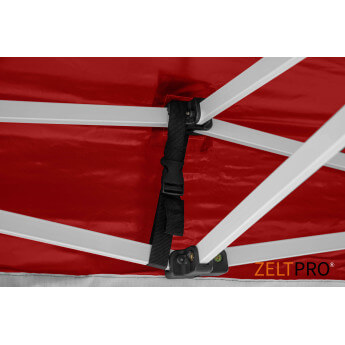 Namiot handlowy - ekspresowy, stalowy, 3x6 czerwony Zeltpro PROFRAME 10