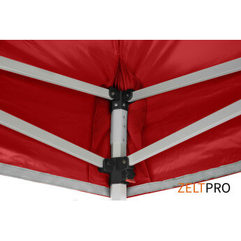 Namiot handlowy - ekspresowy, stalowy, 3x6 czerwony Zeltpro PROFRAME 11