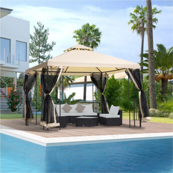 Pawilon ogrodowy Zeltpro Classic 300x300 kremowy 2