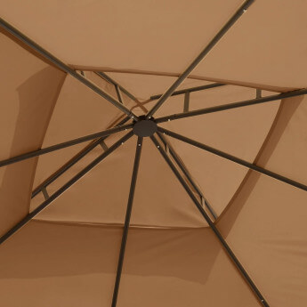 Pawilon ogrodowy Zeltpro Classic 300x300 brązowy 6