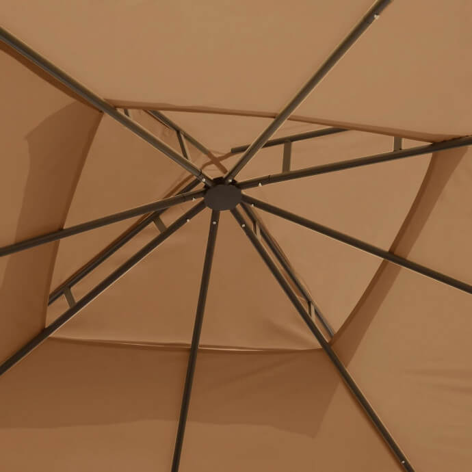 Pawilon ogrodowy Zeltpro Classic 300x300 brązowy 6