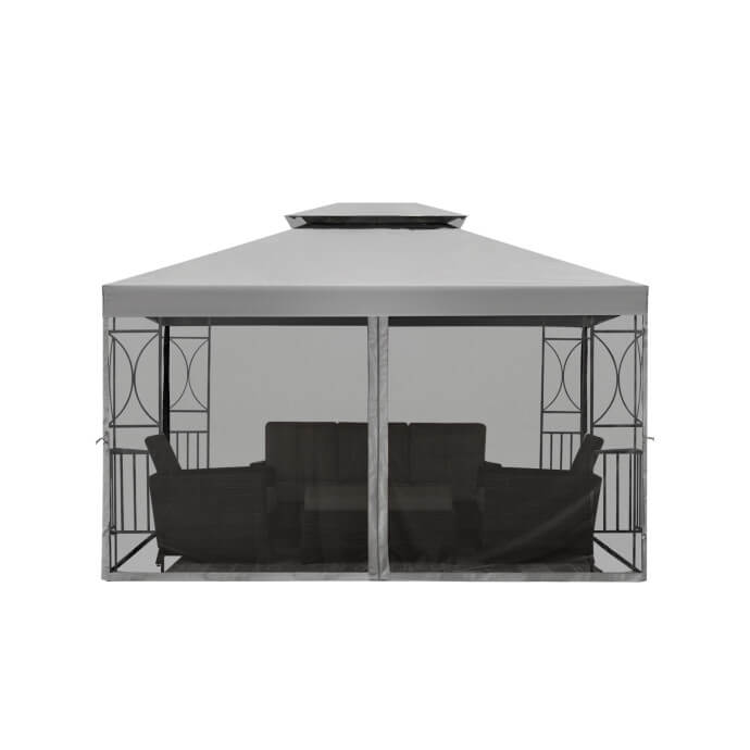 Pawilon ogrodowy Zeltpro Classic 300x400 szary 2