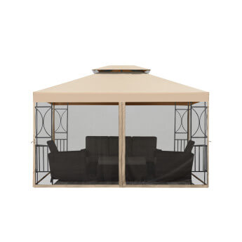 Pawilon ogrodowy Zeltpro Classic 300x400 brązowy 2