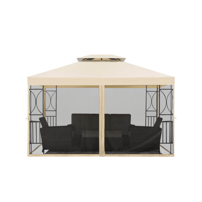 Pawilon ogrodowy Zeltpro Classic 300x400 kremowy 2