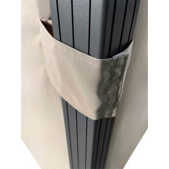 Pawilon ogrodowy Zeltpro Deluxe 300x300 brązowy 8