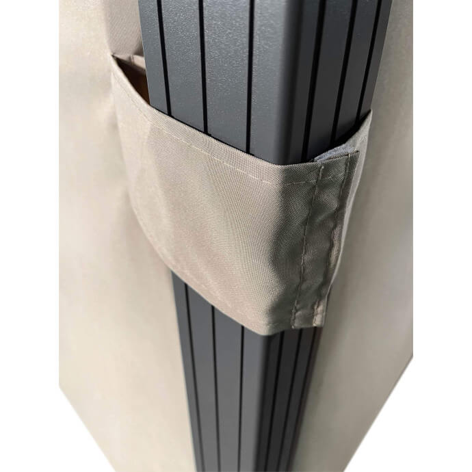 Pawilon ogrodowy Zeltpro Deluxe 300x400 brązowy 8