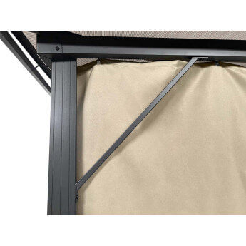 Pawilon ogrodowy Zeltpro Deluxe 300x400 brązowy 6