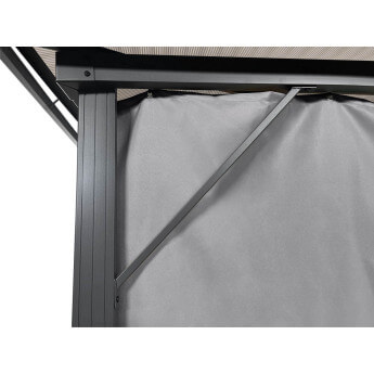 Pawilon ogrodowy Zeltpro Deluxe 300x400 szary 6