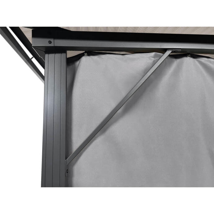 Pawilon ogrodowy Zeltpro Deluxe 300x400 szary 6