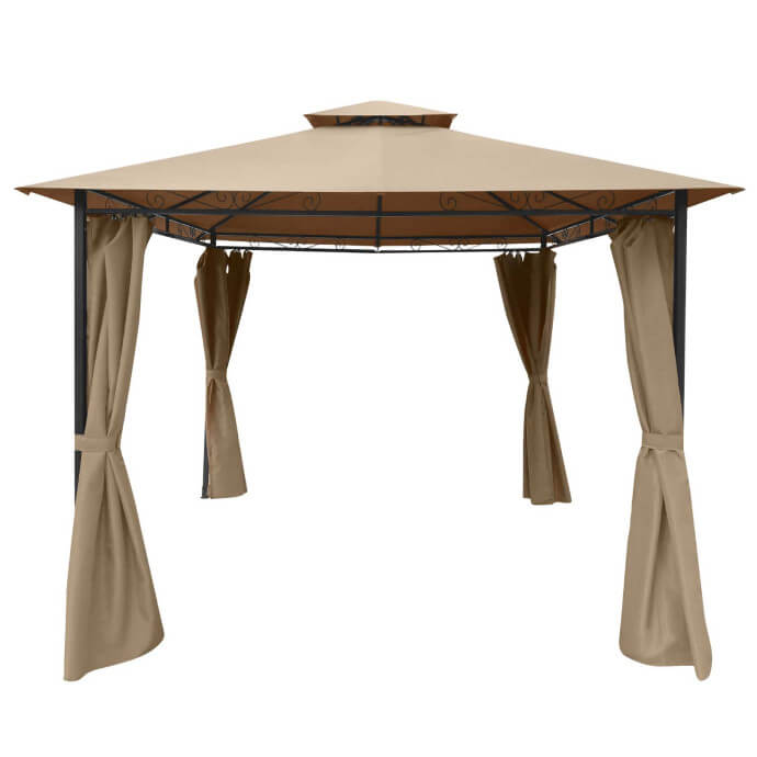 Pawilon ogrodowy Zeltpro Prime 300x300 brązowy 3