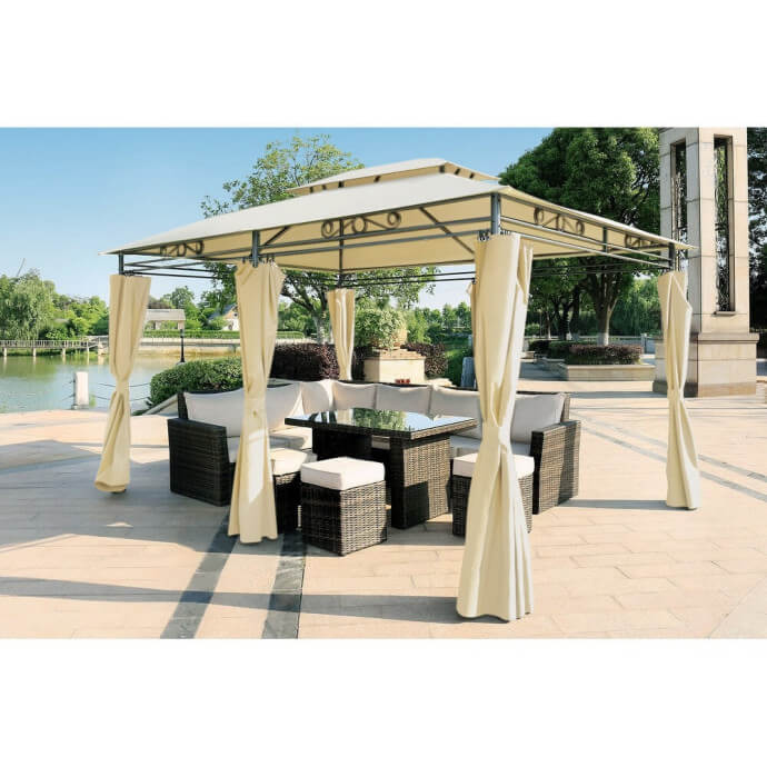 Pawilon ogrodowy Zeltpro Prime 300x400 kremowy 2