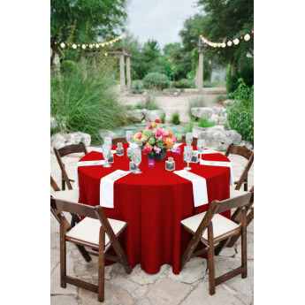 Obrus okrągły Restly czerwony D220 2