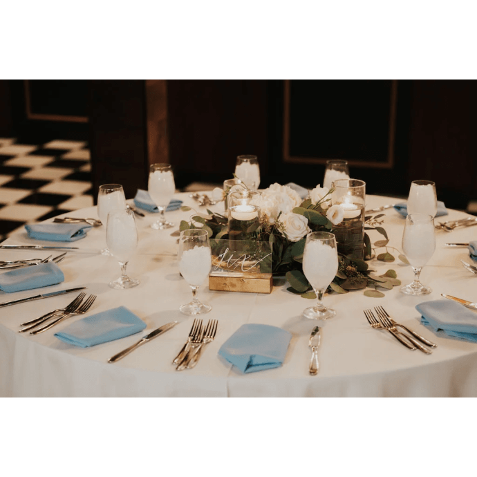 Obrus plamoodporny okrągły biały D250 3