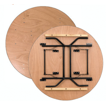 Stół bankietowy (konferencyjny) drewniany, okrągły D180 2