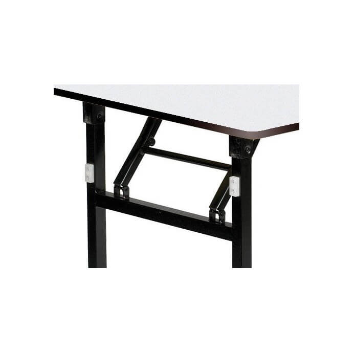 Prostokątny stół drewniany pokryty PCV 183x76 2