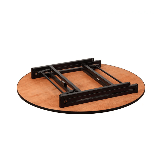 Stół bankietowy (konferencyjny) drewniany, okrągły pokryty PCV D120 4