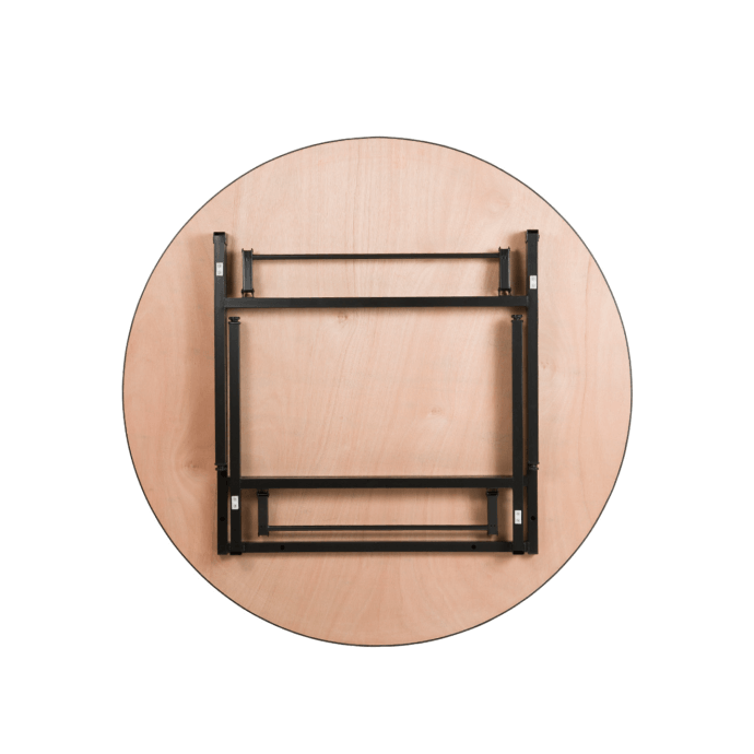 Stół bankietowy (konferencyjny) drewniany, okrągły pokryty PCV D160 8