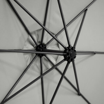 Parasol ogrodowy z pokrowcem Select Light Grey 8