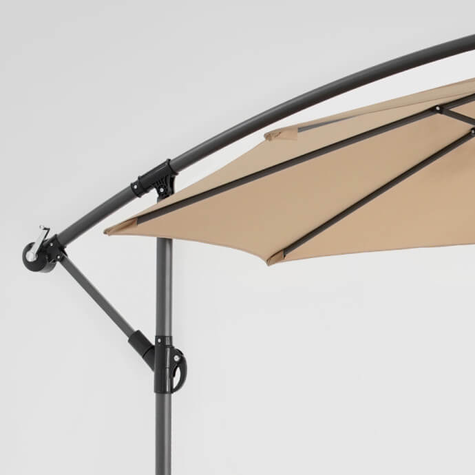 Parasol ogrodowy z pokrowcem Select Taupe 4