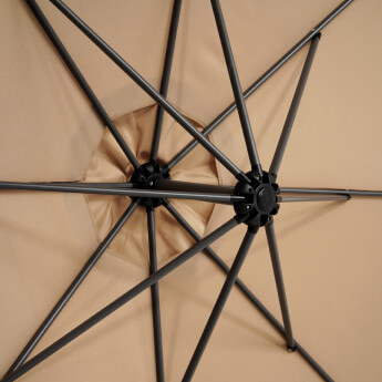 Parasol ogrodowy z pokrowcem Select Taupe 8