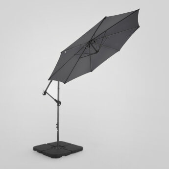 Parasol ogrodowy z pokrowcem Select Antracytowy 6