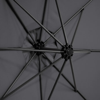 Parasol ogrodowy z pokrowcem Select Antracytowy 8