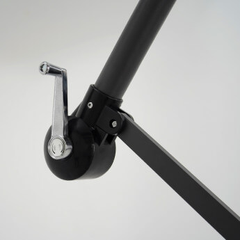 Parasol ogrodowy z podstawą Select Antracytowy 9