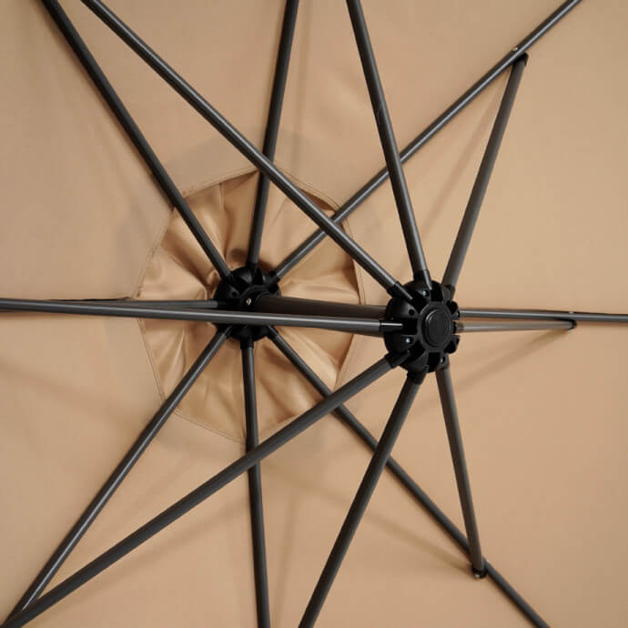 Parasol ogrodowy z podstawą Select Taupe 6