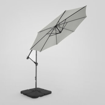 Parasol ogrodowy z podstawą Select Light Grey 6