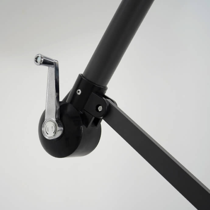 Parasol ogrodowy z podstawą Select Light Grey 10