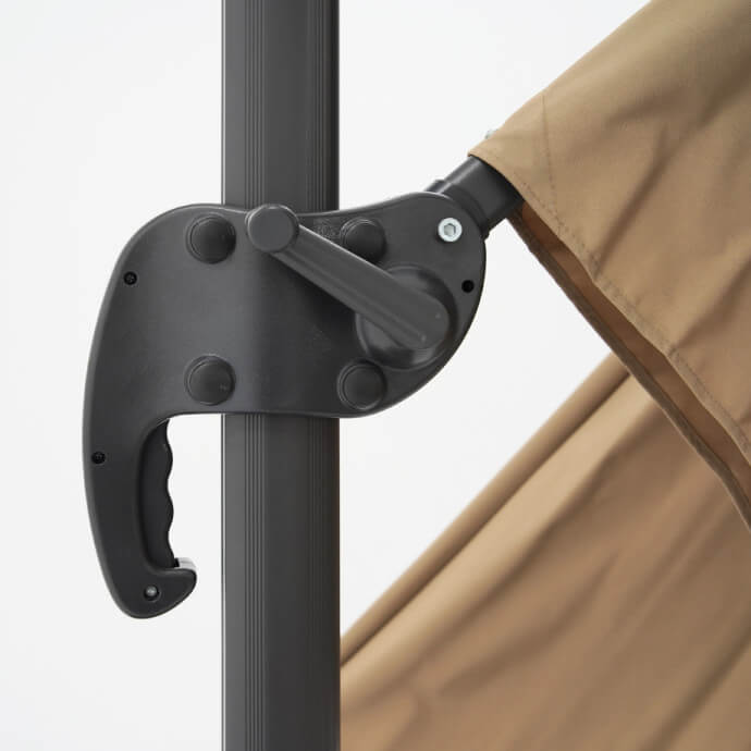 Parasol ogrodowy z pokrowcem Comfort Taupe 7