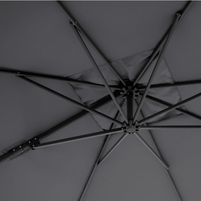 Parasol ogrodowy z podstawą Comfort Antracytowy 8